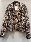 Veste suedine leopard